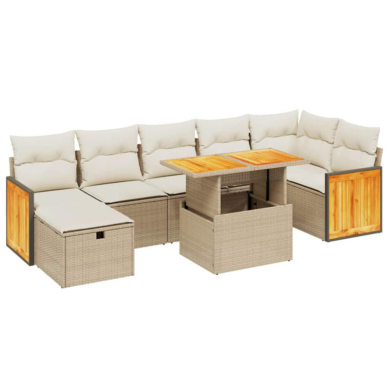 Vidaxl Garden Sofa Set Poly Rattan Large Modular Garden Sofa Set
