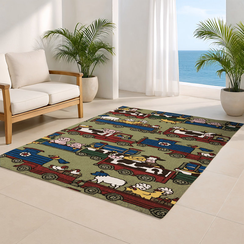 Tapis intérieur et extérieur brun Transport, Rectangle 4pi x 6 pi