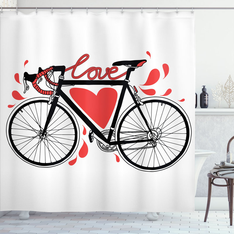 Shower Curtain with Hooks Included, 70"H x 69"W