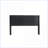 Queen Size Wooden Headboard, Black Oak Modern Farmhouse Wingback, Wall Mounted Fluted Panel Bedroom Decor-1424449125