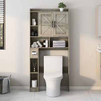 Armoire de rangement de salle de bain de style campagnard, fixation au sol