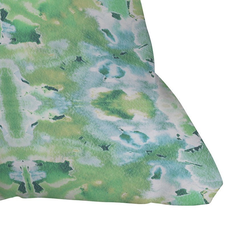  Dreamstate Indoor/Outdoor Throw Pillow, Green/White