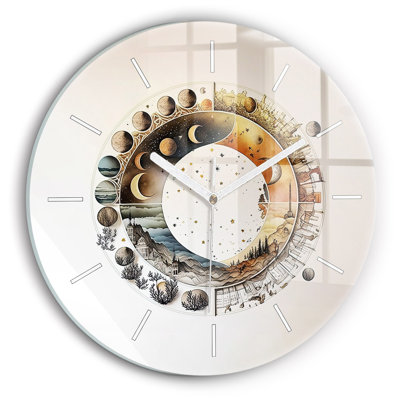 Glass Wall Clock