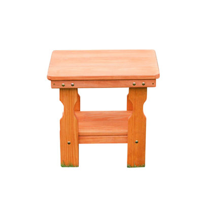Rectangular Pine Outdoor Side Table , 21'' in. W 16.5'' in. D