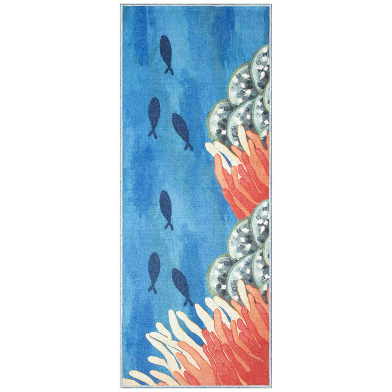 Tapis de cuisine antidérapant Charron, Tapis de couloir 1 pi 11 po x 4 pi 11 po