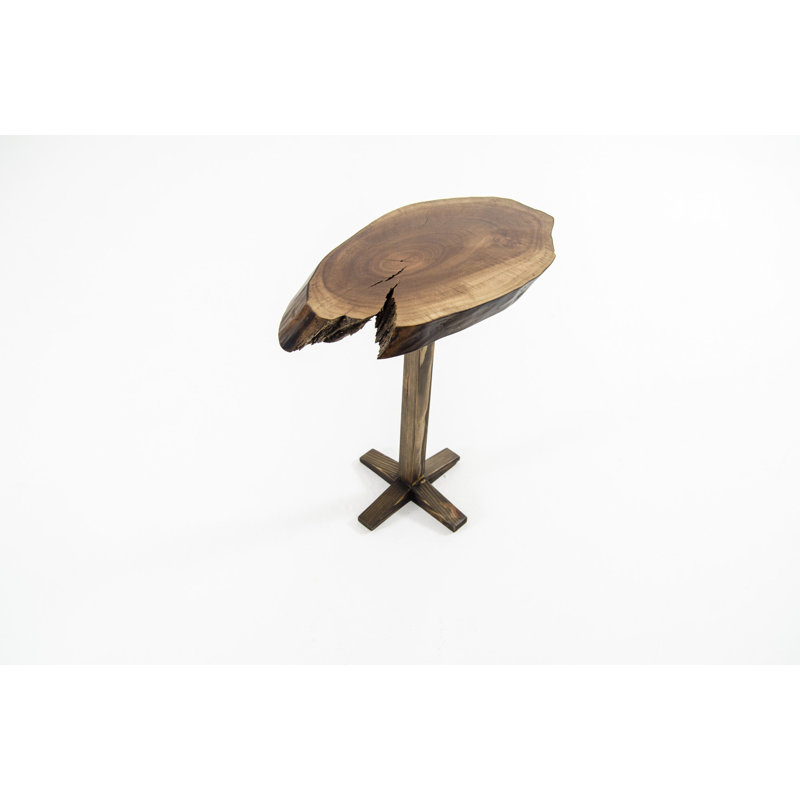 Abercorn Solid Wood Tree Stump End Table