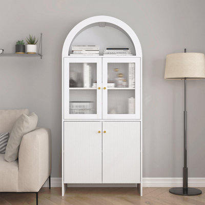 Armoire à dôme moderne en MDF d'inspiration Tech moderne