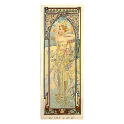 The Times of the Day: Brightness of Day (1899) par Alphonse Mucha - Estampe numérique