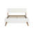 Mid Century Modern Solid Wood Panel Bed-1434296478