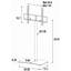 Support de plancher pivotant moderne avec tablettes, pouvant supporter jusqu'à 70 lb-21806600