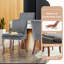 Chaises de salle à manger rembourrées à double couche (ensemble de 8)-554149706-552491886