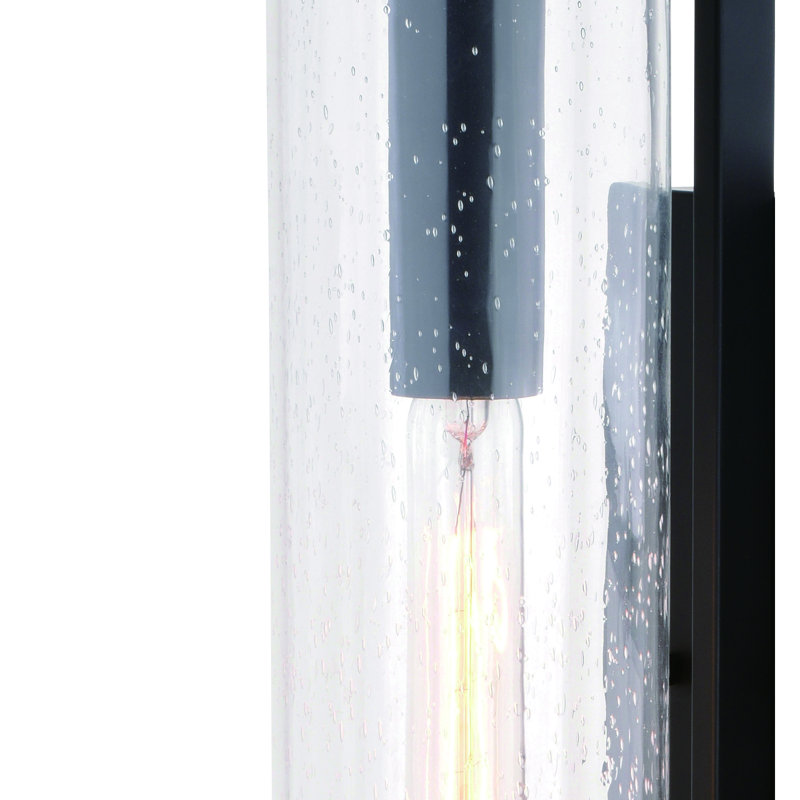 Applique murale d'extérieur 1 lumière Dunston, H 20 po x l 4,25 po x P 7 po, Laiton chaleureux
