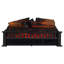 Country Living Infrared Electric Log Set Heater - Faux Logs Insert with Flickering Flames
