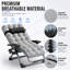 Fauteuil de patio surdimensionné à gravité zéro - capacité de 353 lb, coussin de 4 po, serrure à 90 ° à 170 °, Texlin respirant, pliable avec porte-gobelet, intérieur / extérieur, gris