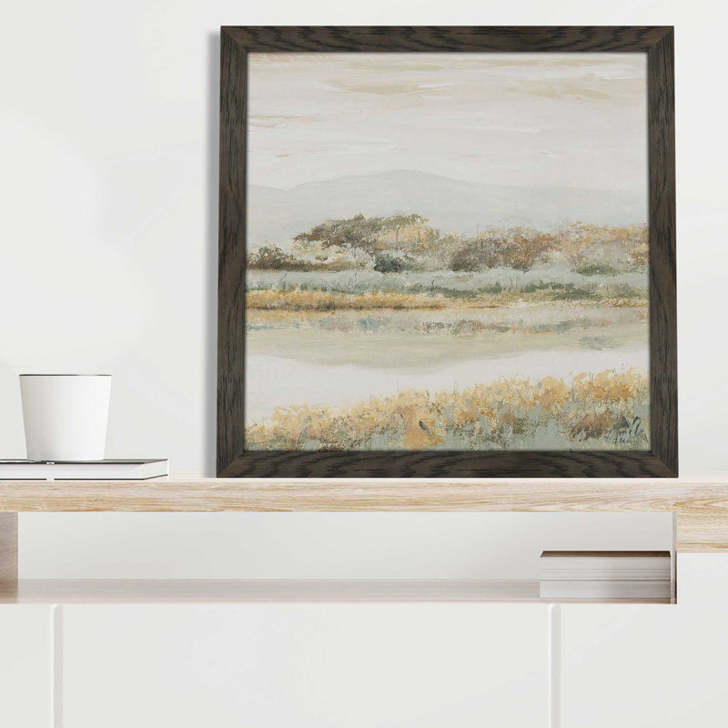 Rio Lindo II - Peinture, L 25,5 po x H 25,5 po, Cadre noir