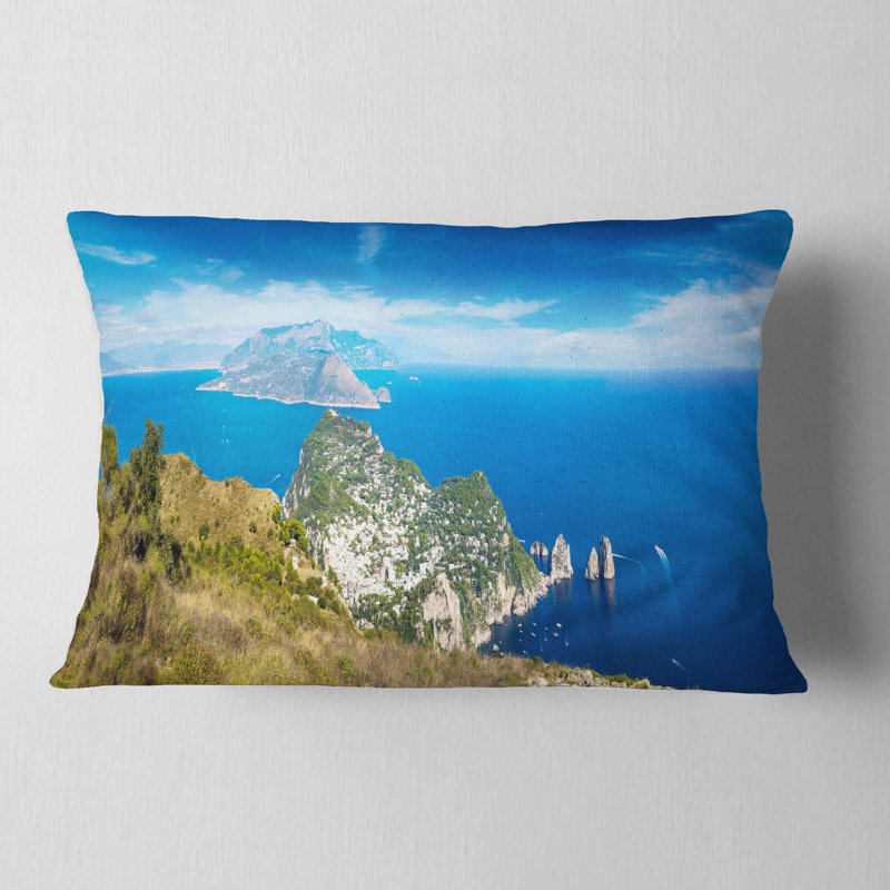 Coussin Capri en Italie - paysage imprimé