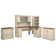 Huckins 4 L-Shaped Computer Desk Office Set