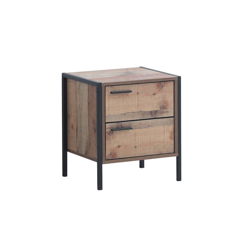 Juno 43.8cm W Manufactured Wood Bedside Table
