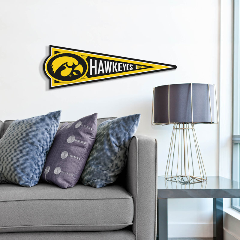 NCAA Iowa Hawkeyes Pennant Sign