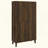 Dark Pine 4-Door Tall Accent Cabinet