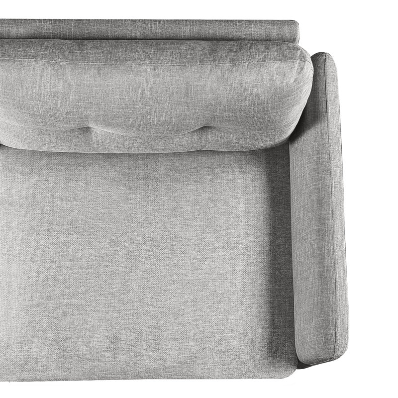 Helsley Upholstered 78.35'' Sofa, Soft Gray 100% Polyester