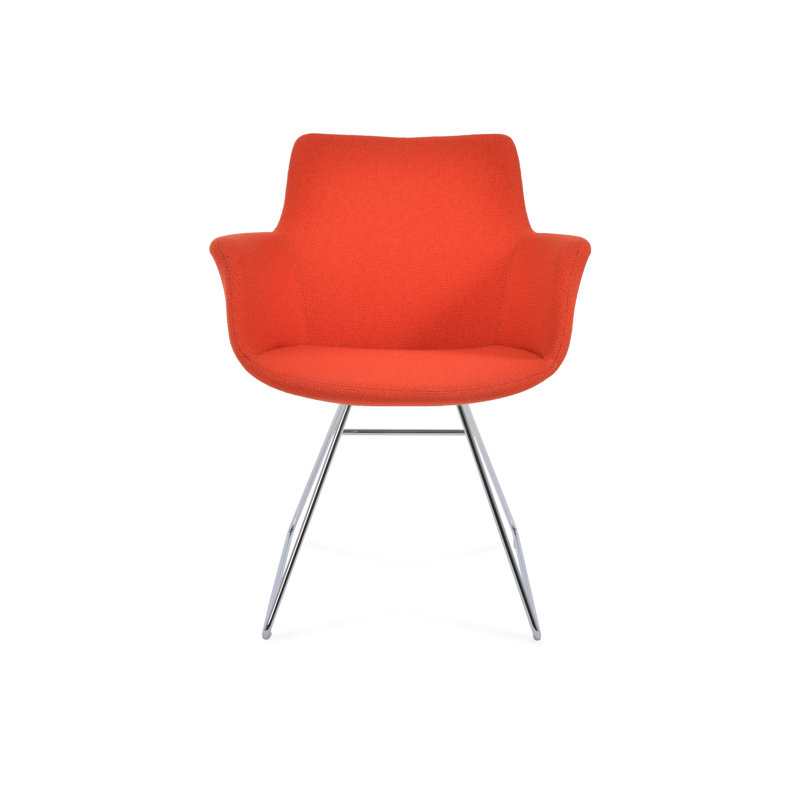 Fauteuil Bottega, Chrome, Turquoise