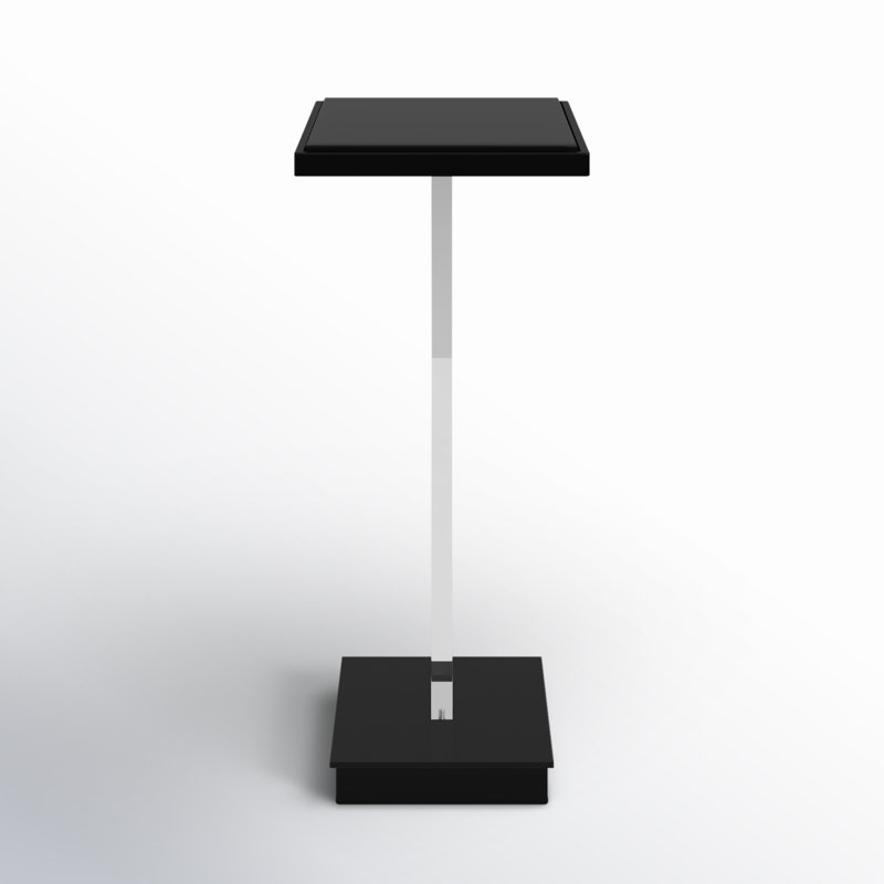 Angle Glass End Table