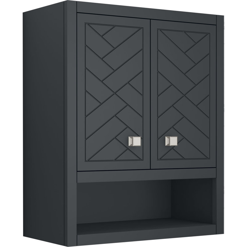 Beauxline 28-In X 24-In Wall Cabinet, Slate Gray