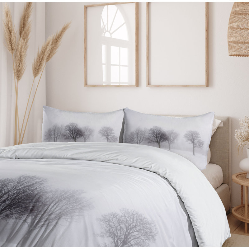 Winter Modern & Contemporary Duvet Cover, Queen
