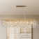 Modern K9 Raindrop Crystal Rectangular Tree Branches Chandeliers