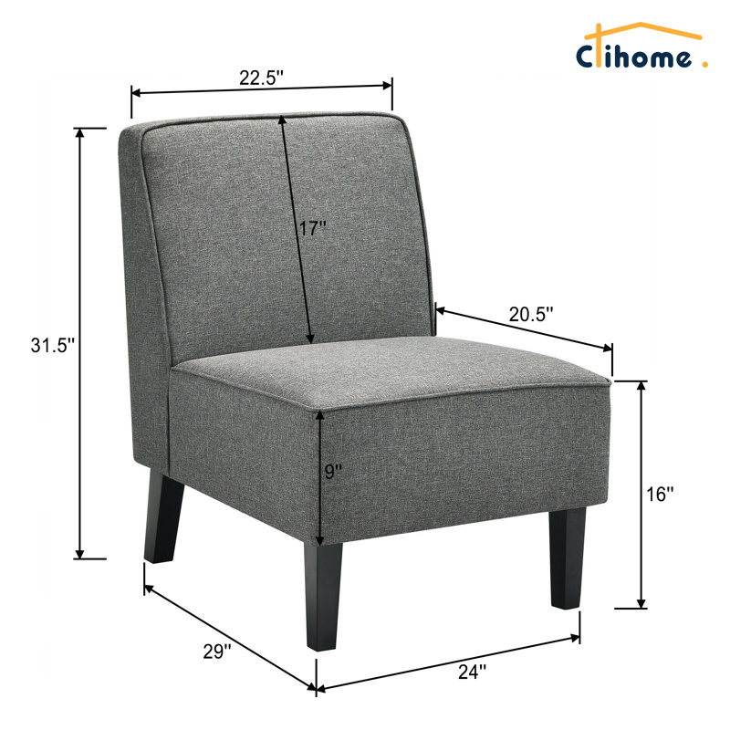Fauteuil de chambre en lin 24 po