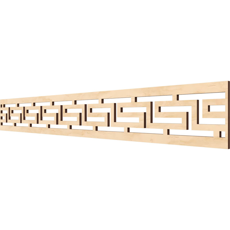 Tulum H W D Panel Molding, Birch, 6" H x 46.5" W x 0.375" D
