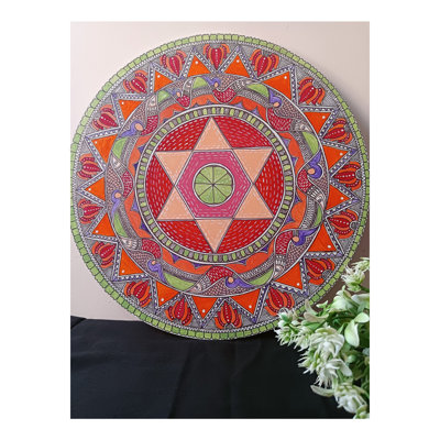 Art de la méditation | Acrylique sur panneau en bois aggloméré | Par Rina Patwa