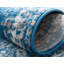 Tapis rond rond en polypropylène bleu / blanc Anneliesse-2147412306