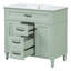 Meuble-lavabo sur pied simple 36 po avec lavabo-420664254-420664255