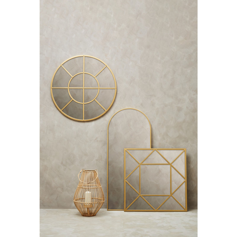Anacari Metal Flat Wall Mirror