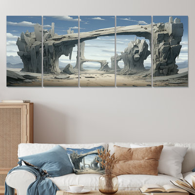 «Mind-Blowing», ensemble d'art mural surréel 5 pièces
