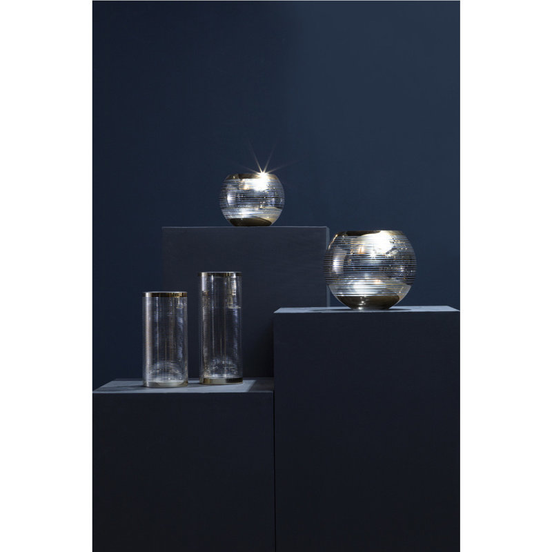 Mendoza Glass Table Vase, 16cm H x 20cm W x 20cm D