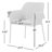 Gloriette 19.62'' H Upholstered Metal Armchair-61600911