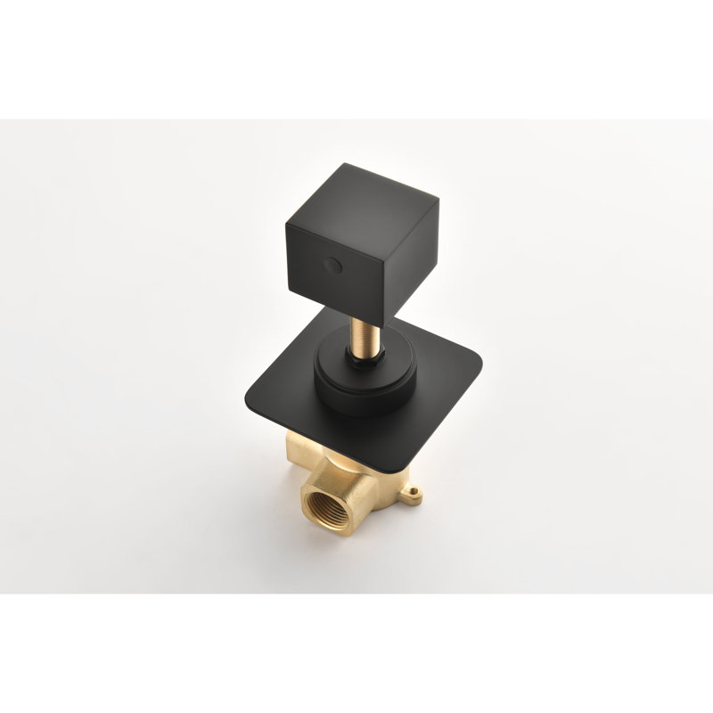 3/4" Brass Shower Adjusting - Matt Black, Extra High Flow, Adjustable Handle For Precise Volume And Flow Control