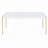 White and Gold Rectangle Coffee Table