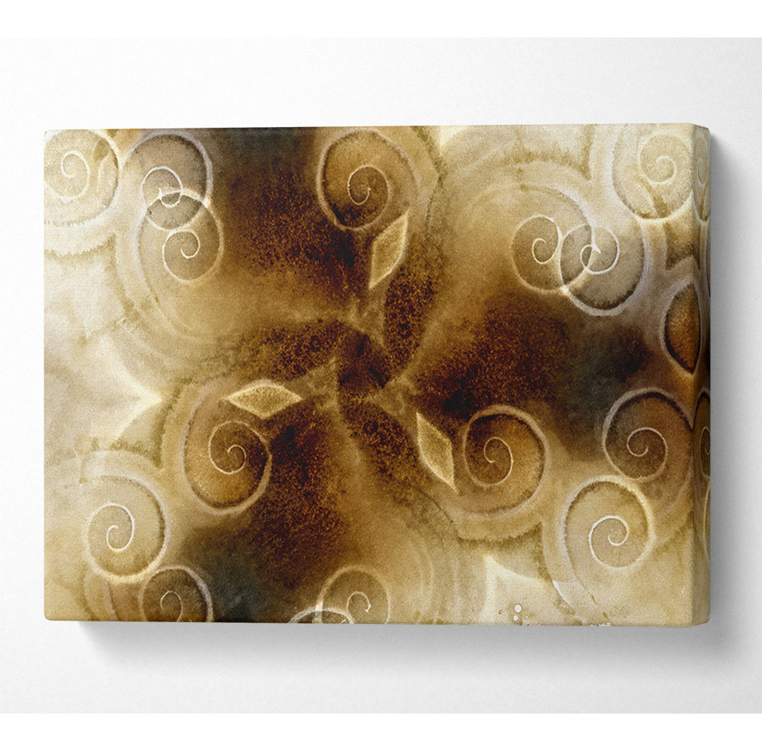 Caramel Swirls - Kunstdrucke auf Leinwand - Wrapped Canvas