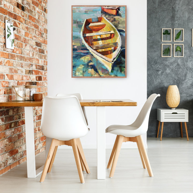 Coastal Breeze Blue and White Canvas Art Print, 31" x 31"