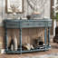 Rangement spacieux avec 4 tiroirs et 1 tablette, tiroirs de table en bois massif, décoration de salon,-523470588