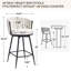 Tabouret de bar et de comptoir rembourré et pivotant-901841406