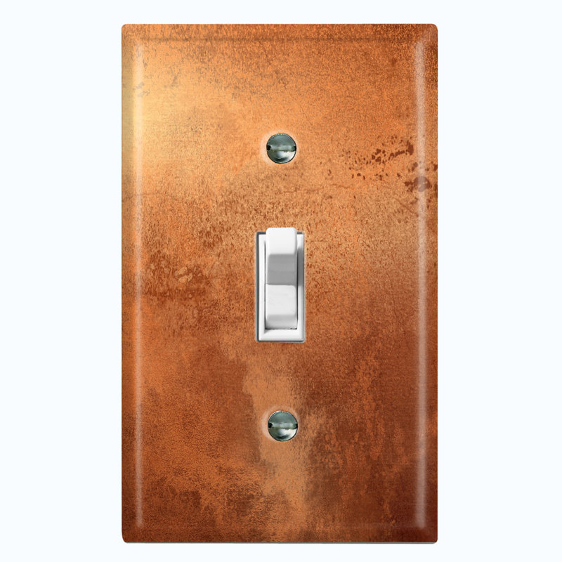 Patterned 1 - Gang Toggle Light Switch Standard Wall Plate