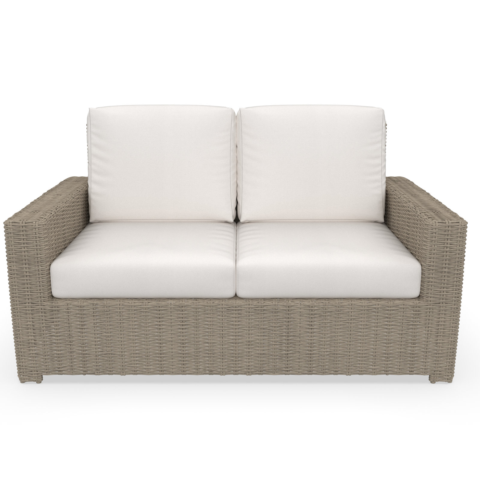 Henri 61" Sunbrella® Patio Loveseat, Canvas Natural