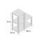 Amiee 51cm H x 48cm W Plastic Ladder Bookcase-43743411