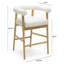 Tabouret de comptoir en cuir Spara-112677286