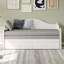 Lit de jour simple en bois avec lit tiroir et rangement-289269590